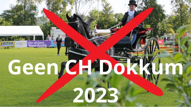 In 2023 wederom geen Nationaal Concours Hippique Dokkum e.o.